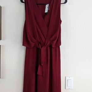 Double Wrap Dress with Front Tie